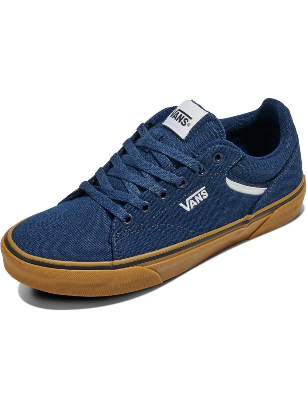 Men's Gum Navy Running Breathable No Heel Round Toe Charged Assert Sneakers